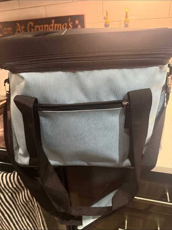 Other - Men's Light Blue and Black Cooler Tote Bag - Unbranded